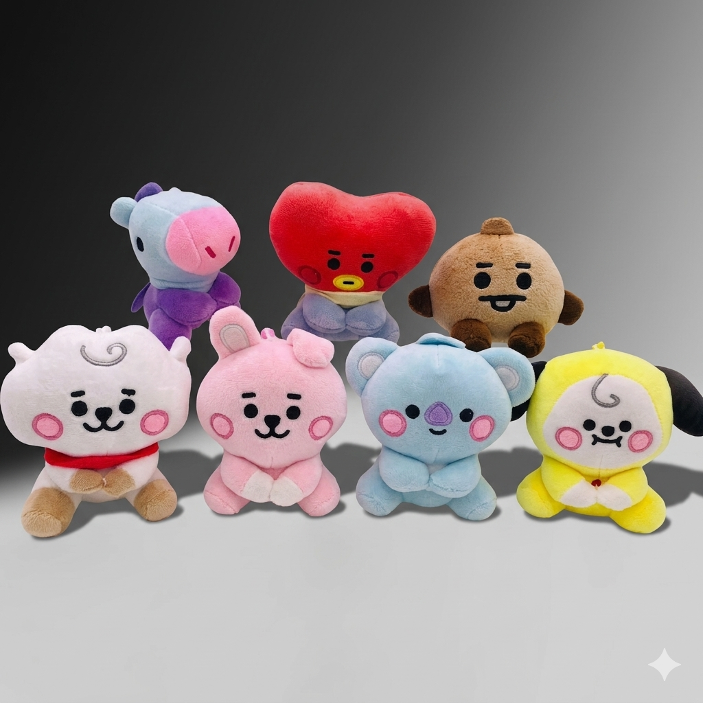 7 Llaveros BTS BT21